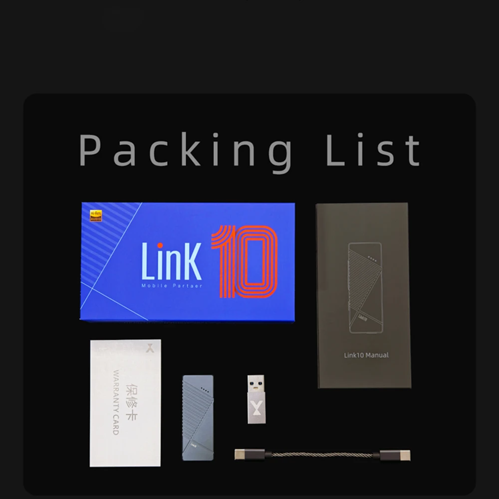 xDuoo Link10 USB DAC portatile TIPO C amplificatore per cuffie Dongle per telefono cellulare doppio chip CS43131 USB C decodificatore bilanciato da 4,4 mm