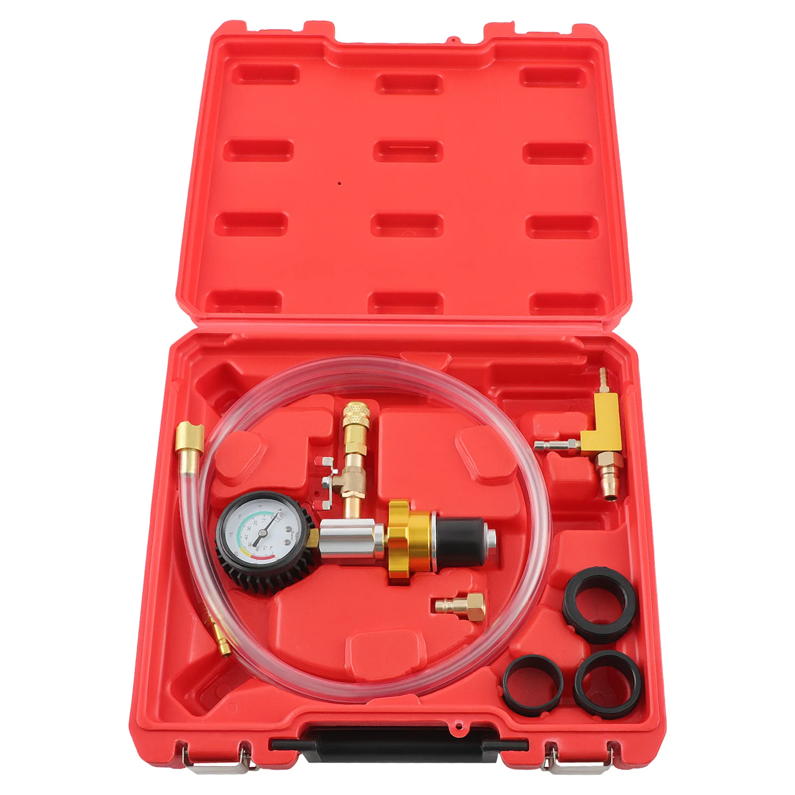 New Auto Cooling System Vacuum Radiator Refill Purge Purging Tools Gauge Kit Set