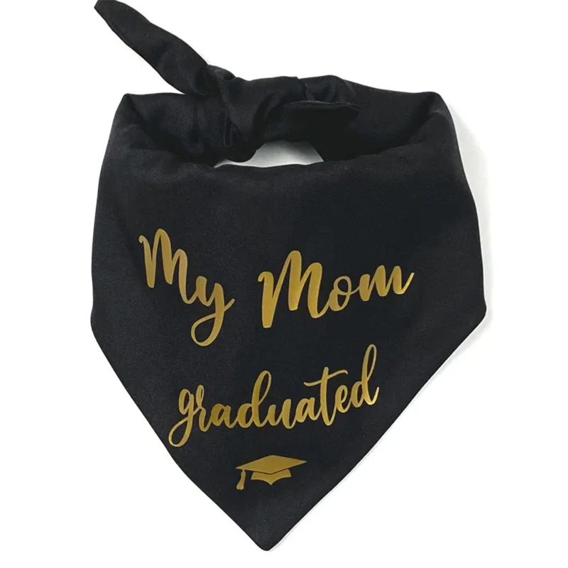 My mom dad Graduated Dog Bandana Senior Class of 2024 High School college Masters Nursing Graduation Congrats Grad decoration