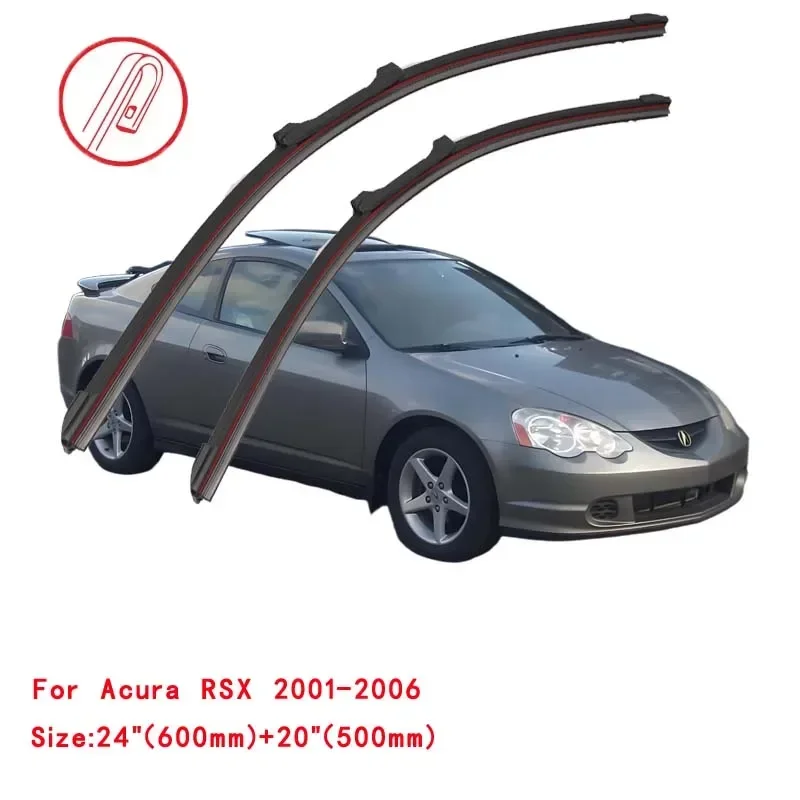 For Acura RSX Coupe DC 2001-2006 Car Windshield Wiper Blade Front Windscreen Brushes Washer Accessories Window Replacement Parts