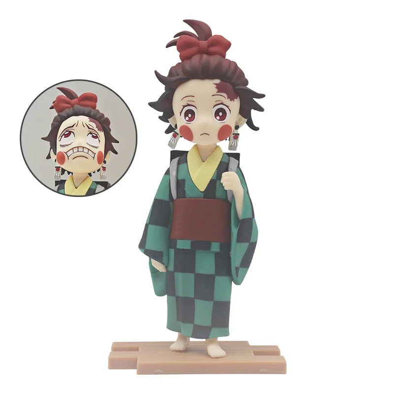 Demon Slayer Action Figure Kamado Tanjirou Agatsuma Zenitsu Hashibira Inosuke Anime Creative Figure Model Ornaments Toys