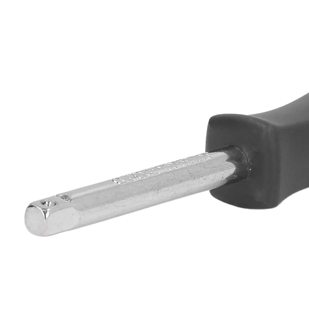 

2 шт., длина 5,9 дюйма, 1/4 дюйма, ручка-спиннер с черной отделкой/хромированной отделкой, противоскользящая ручка, ручка драйвера