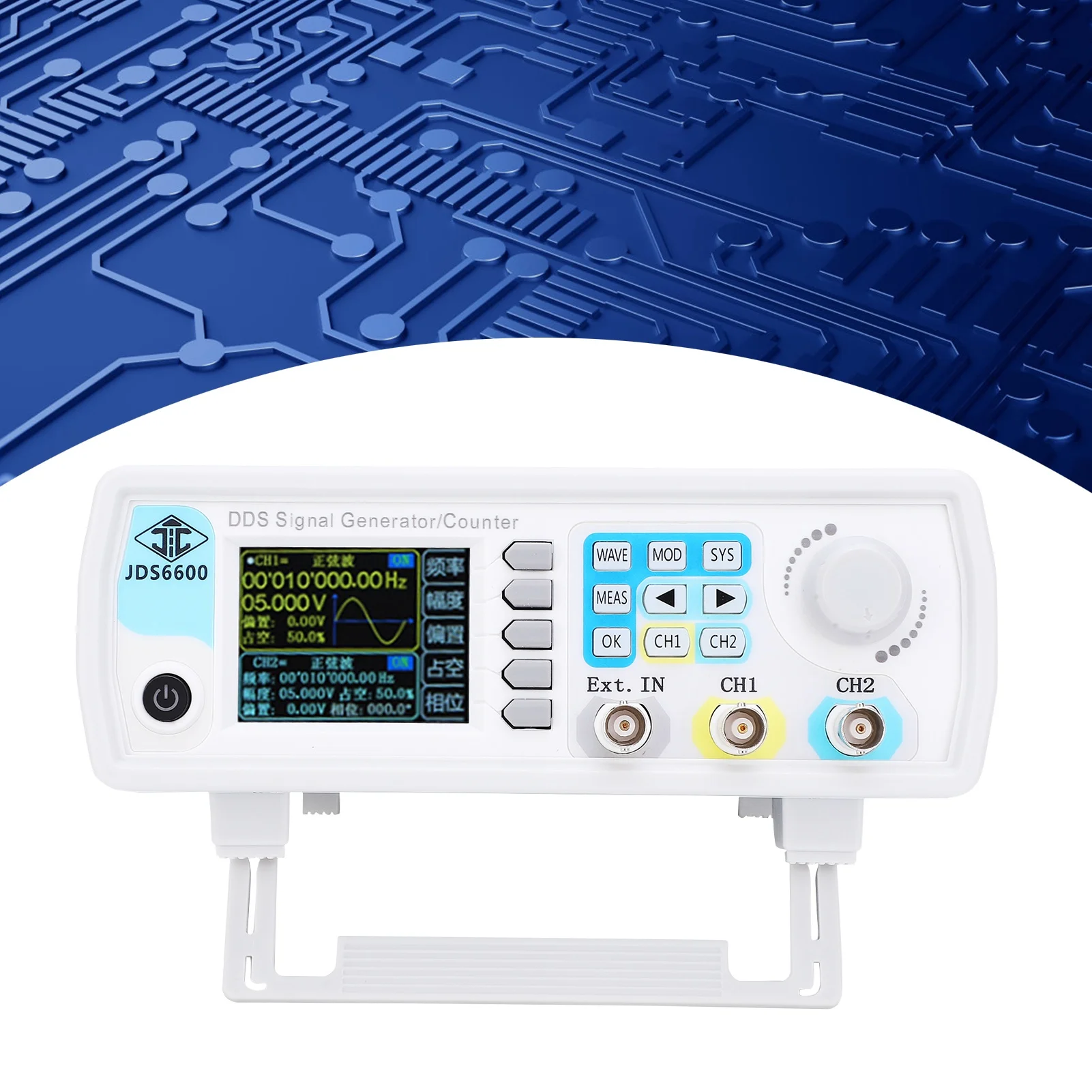 DDS-Funktion, Wellenform-Signalgenerator, hochwertiges, flammhemmendes Gehäuse, lange Lebensdauer, Überlastschutz, Signalgenerator