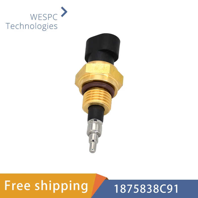 

1875838C91 Air Coolant Temperature Sensor Sender replacement for Cummins ISX QSX ISF 2.8 ISBE ISC 8.3