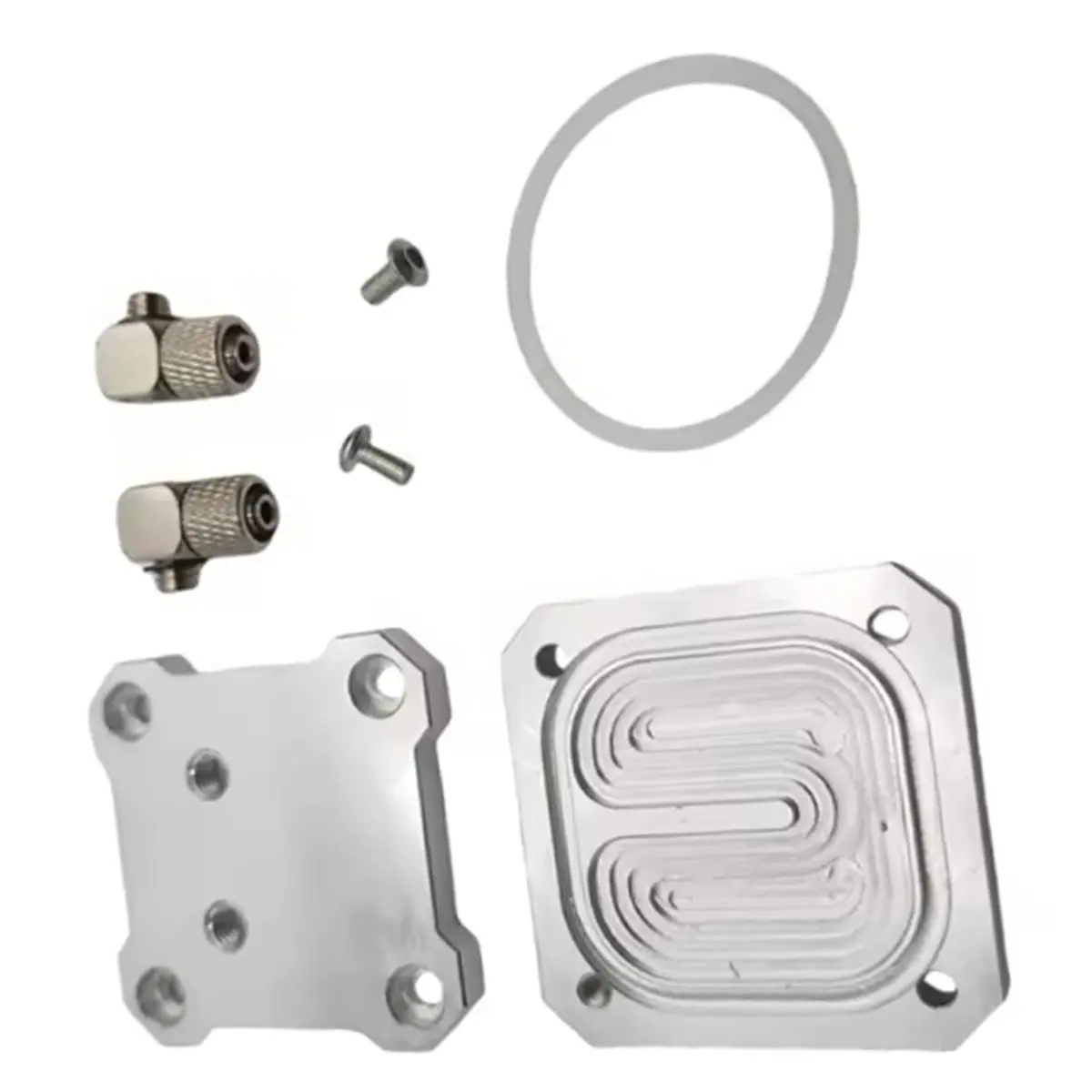 2026 New 42 Stepper Motor Water Cooling Plate Aluminum CNC Machined Water Cooler for 3D Printer Motors