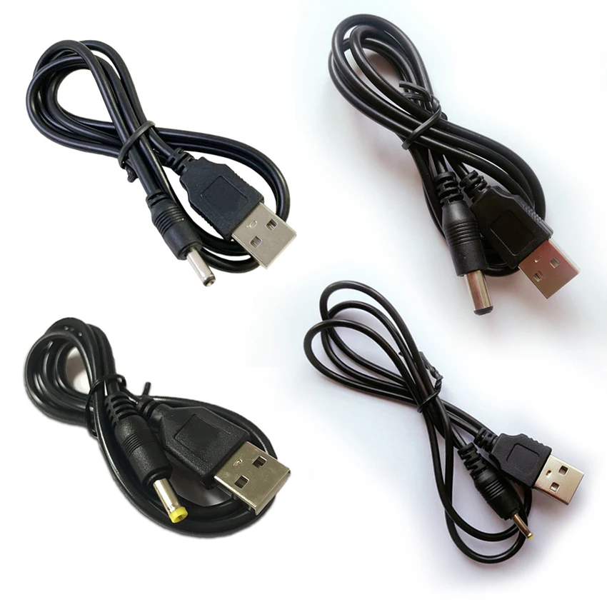 

USB To DC 2.5*0.7mm 3.5*1.35mm 4.0*1.7mm 5.5*2.1mm Plug Jack DC 1M 0.7M 2A Power Extension Cable Connector