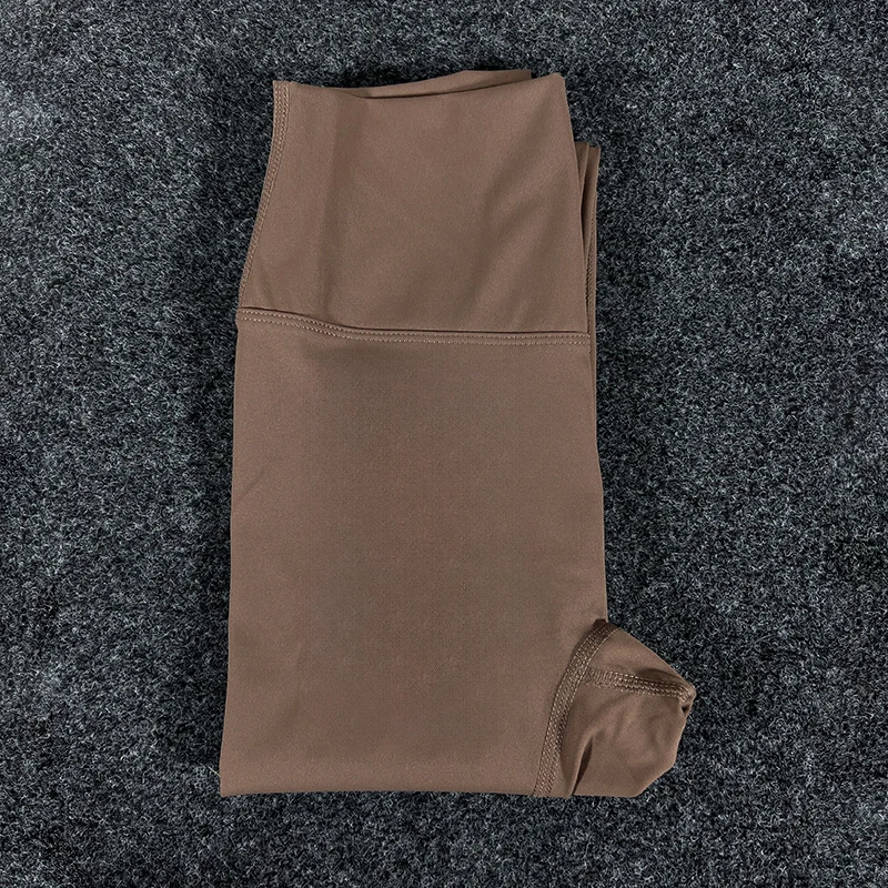 2.0 Soft Solid Color Women's Yoga Pants High Waist Pocket Tight 9-Minute Pants Fitness Cycling Running Sports Yoga Pants image 6