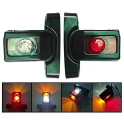 2Pcs LED Truck Sidelight 12V 24V Parking Lights Trailer Position Light Cargo Car Rabbit Light Side Marker Accessories Parts