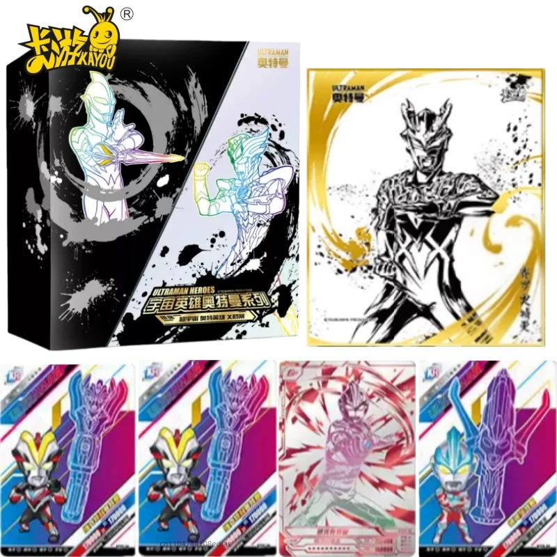 

KAYOU натуральная карта Ultraman, праздничная подарочная коробка, коллекционная карта Ultraman Zero, анимационные периферийные игрушки, детская флэш-карта