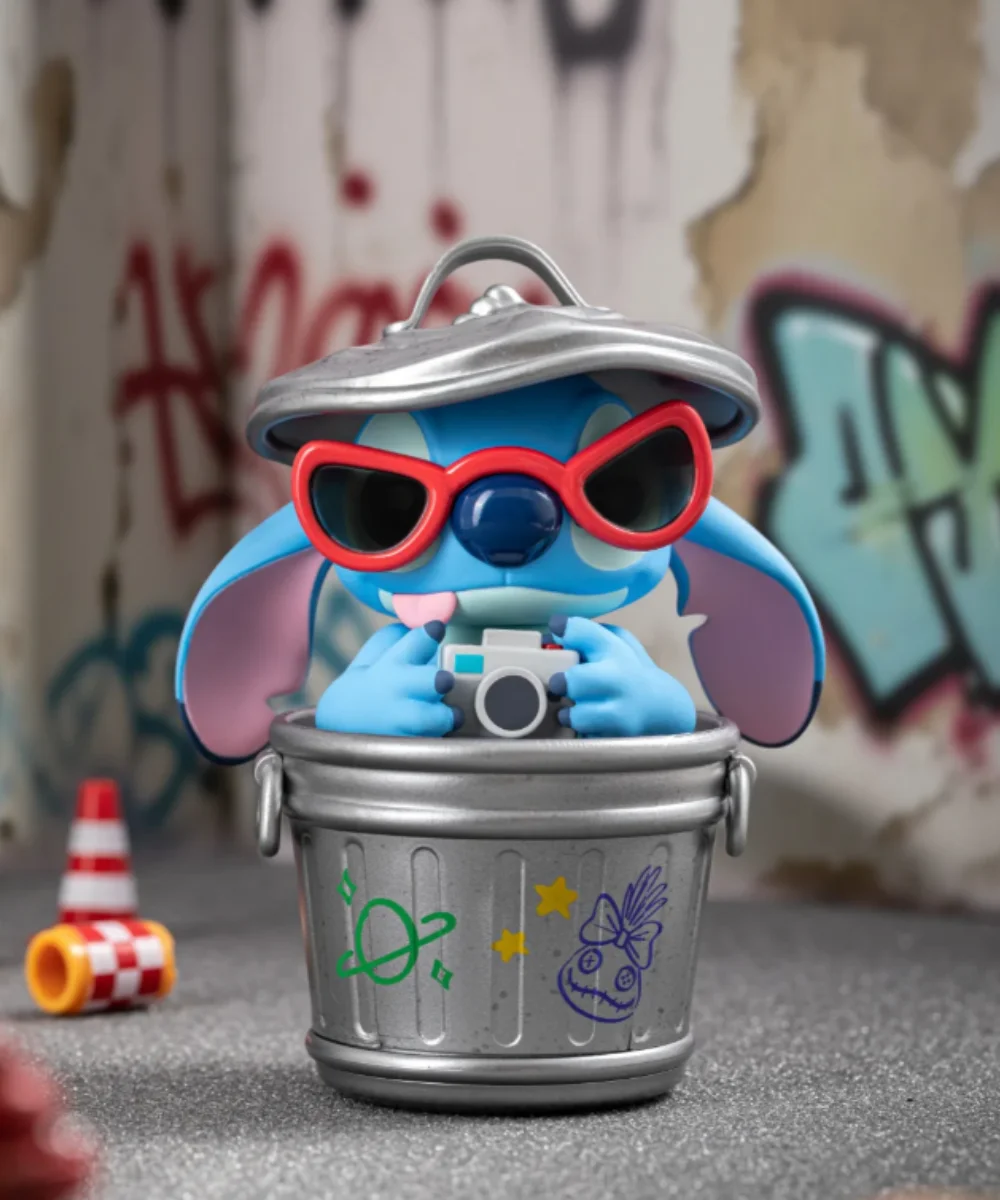 Figuras de caja ciega de la serie Stitch City Adventure, muñeco de personaje de dibujos animados, modelo de decoración, colección de juguetes, regalo, 2025