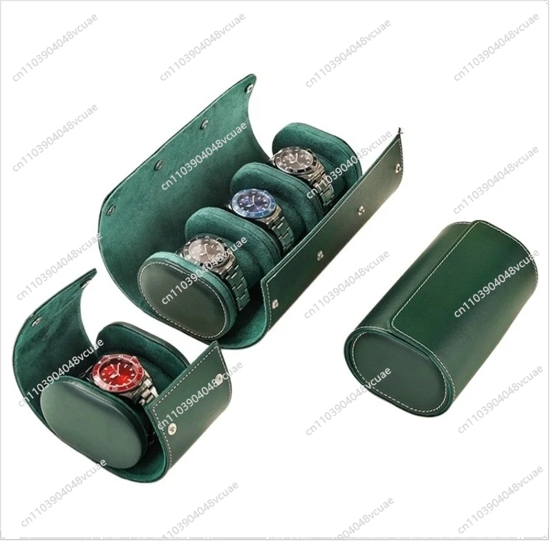 

For Storage Watch Case Mechanical Watch Protection Dustproof Leather Watch Case 1 2 3 Seat Travel Portable