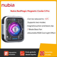 Nubia RedMagic Cooler 5 Pro Magnetic FunCooler RGB LED Semiconductor Heat Dissipation VC Liquid Cooling For RedMagic 9Pro Phone