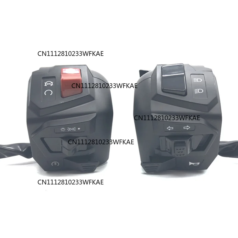22mm Universal Motorcycle Handle Bar Switches With Choke Horn Turn Signal Headlight Electric Start Switch for PULSAR NS200