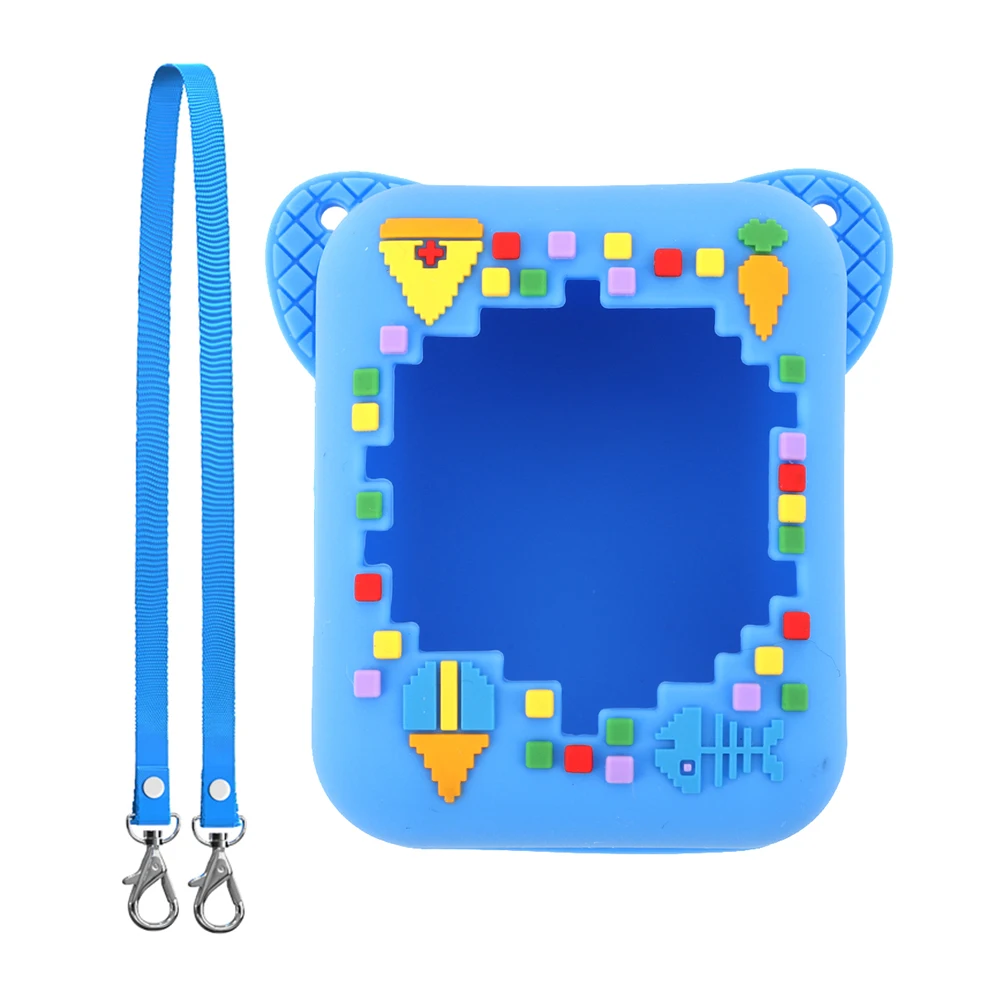 Silicone Carrying Case Waterproof Shockproof Protective Cover with Lanyard Silicone Case for Interactive Virtual Digital Pet