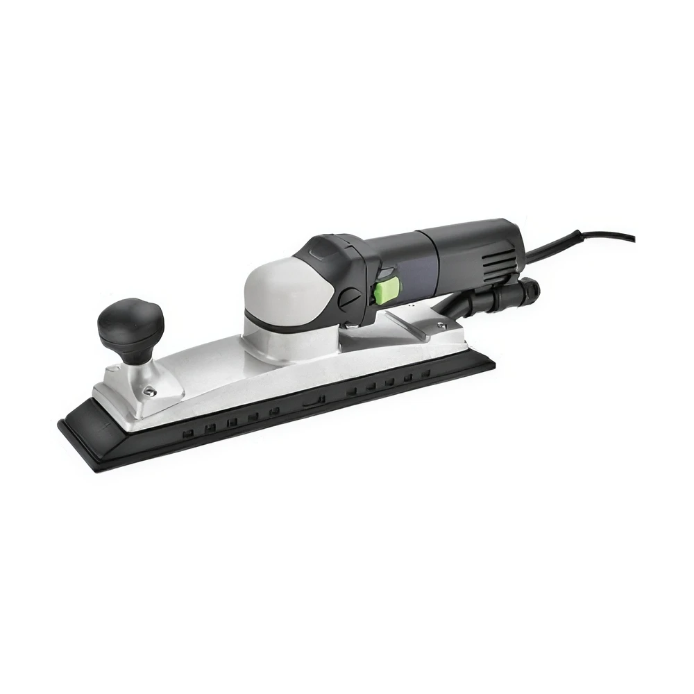 70x400mm Central Vacuum Orbital Sander 800W Electric Variable Speed Square Long Base for Industrial Woodworking