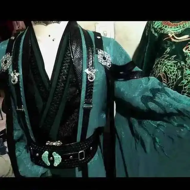 2026 new Tian Guan Ci Fu Qiron Costume TGCF Black Water Qiron Clothing Qi Rong Green Prince Costume Halloween Cosplay costume - view 4