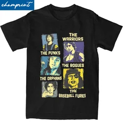 The Warriors The Punks The Rogues The Orphans Tshirts Men 100%Cotton Clothing Streetwear The Baseball Furies Short Sleeve Tops