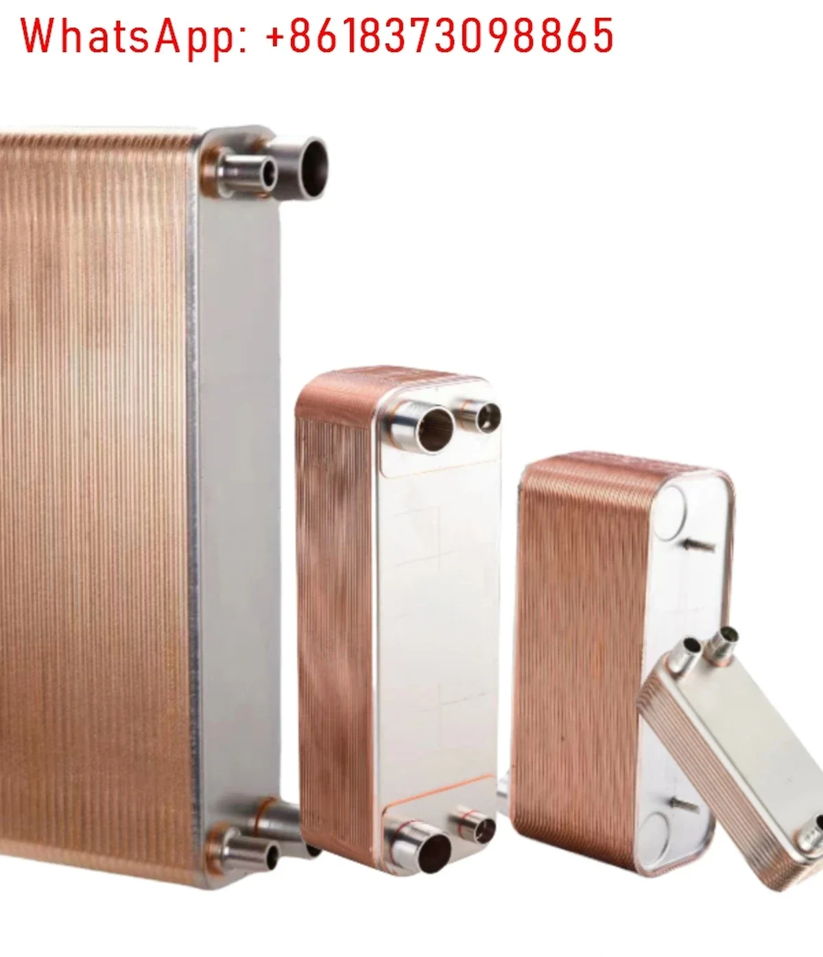 Copper brazed plate heat exchanger Industrial hot water exchanger, air compressor oil-water heat exchanger