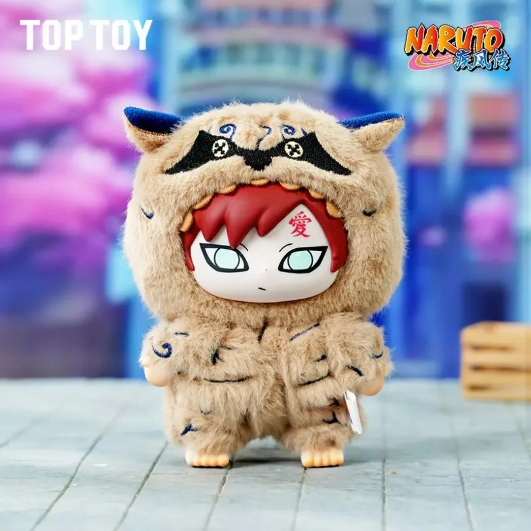 Original BANDAI Eaki Naruto Uzumaki Naruto caja ciega Shippuden Beast Party Series muñeco de peluche personajes de Anime son lindos juguetes regalo