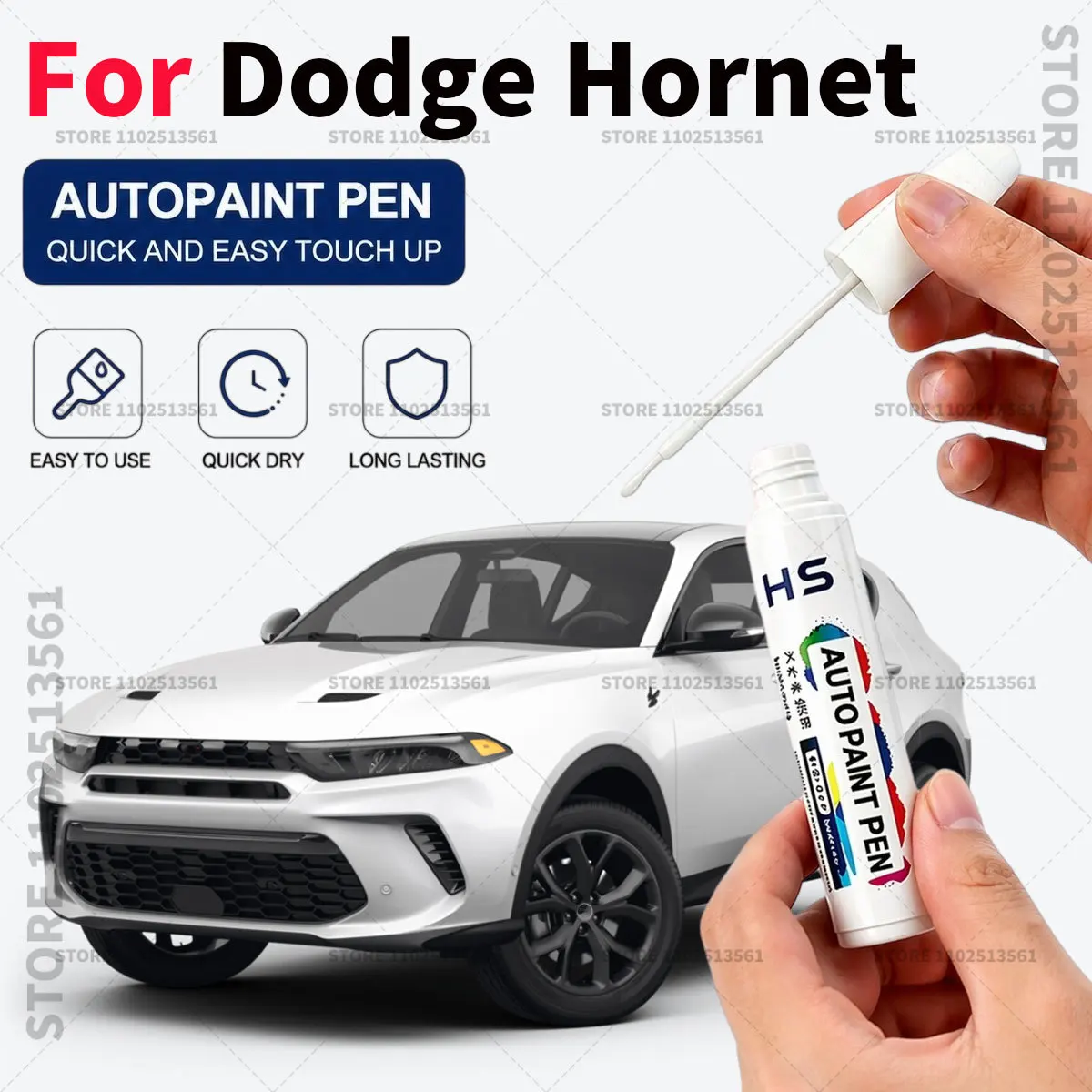 For 2023 2024 2025 Dodge Hornet Car Paint Repair Pen Restores Original Factory Paint Finish Blue Steele White Gray cray