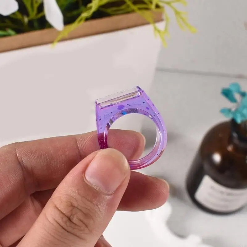 

Epoxy Resin Ring Molds Set of 3 Linked Silicone Cavities for Jewelry Making