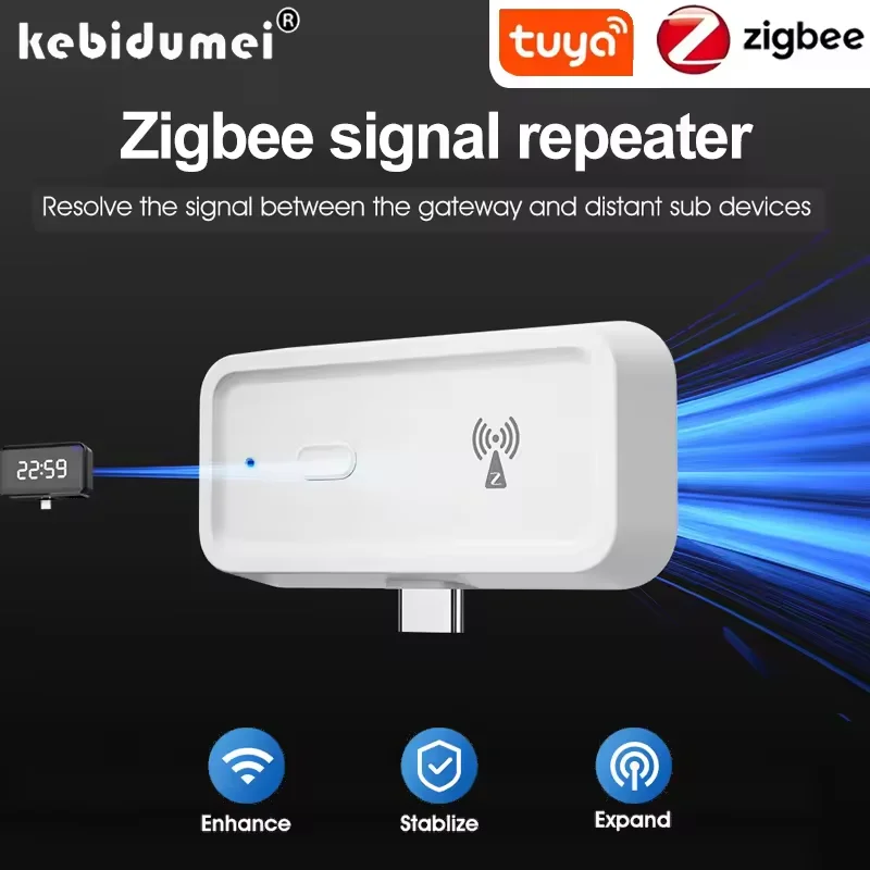 

Удлинитель усилителя ZigBee работает с концентратором шлюза ZigBee типа C, усилитель сигнала для Alexa Google Home, беспроводной удлинитель, повторитель