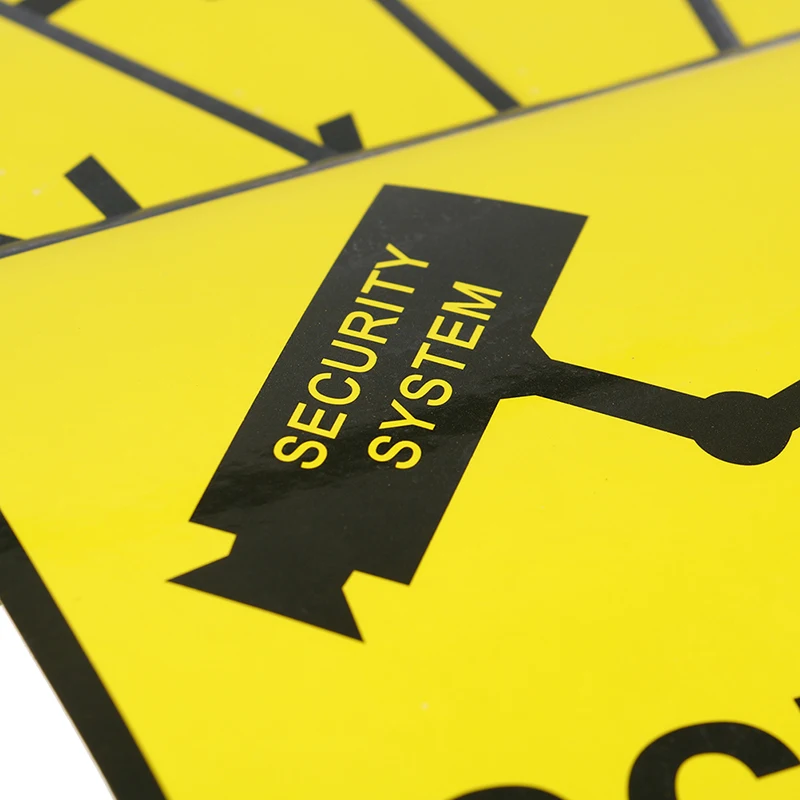 10Pcs CCTV Video Surveillance Security Camera Alarm Sticker Warning Signs New