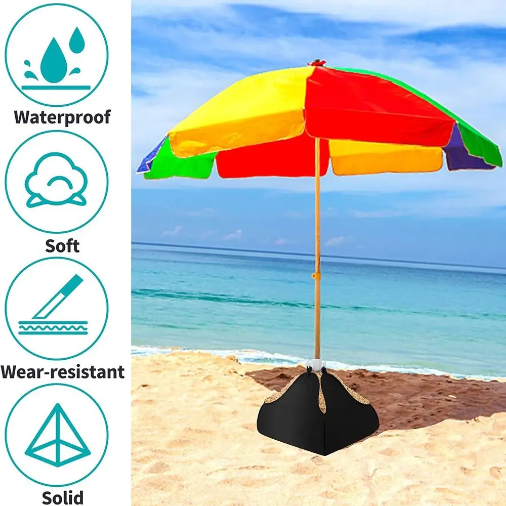 

Durable Fillable Weights Beach Umbrella Base Heavy Duty Waterproof Beach Parasol Holder Wear-resistant Sun Umbrella Sand Bags