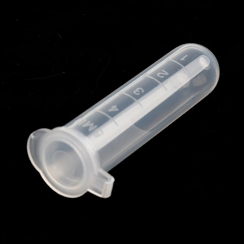 Laboratory Microcentrifuge Tubes 5ml Graduation Polypropylene Glass Conical Measuring Cylinder Pack for Research Use