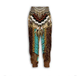 Native Indian Wolf 3D Print Causal Clothing Fashion Men Women Tracksuits Hip Hop Pants Plus Size S-7XL Seasons Casual Trousers