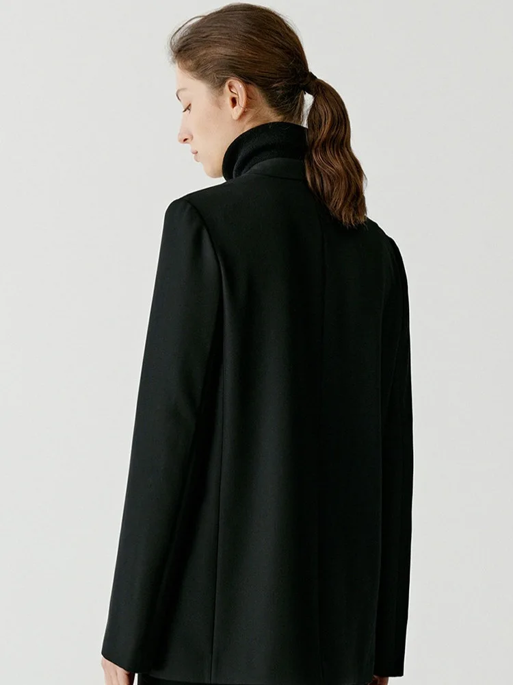 Womens Suit Blazer Banquet Luxury Long Sleeve Jacket  Hidden Breasted Casual Work Office Suit Blazer Customize