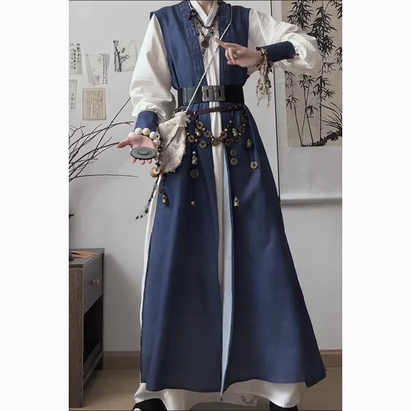 TGCF 2HA moran Costume Cosplay monaco taoista Cos Dress Hanfu Set completo uomo donna intrattenimento musiche e canzoni cinesi