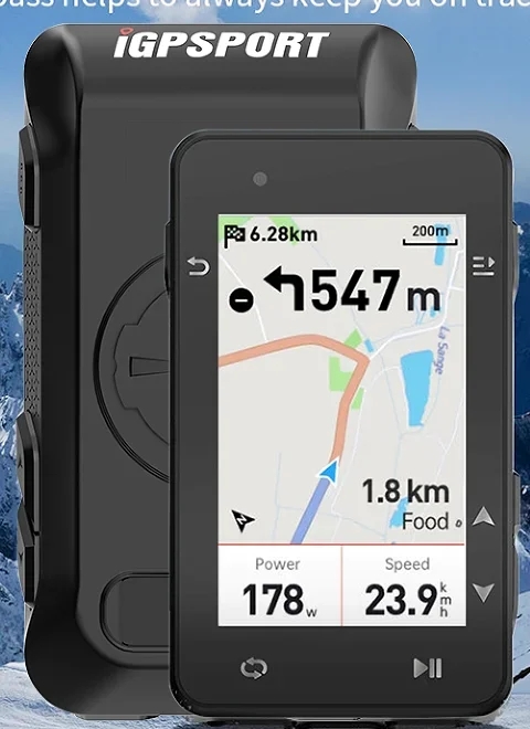 IGS630 Bicycle Computer GPS Wireless Speedometer Odometer Support Offline Map Navigation Route IGS630s Strava