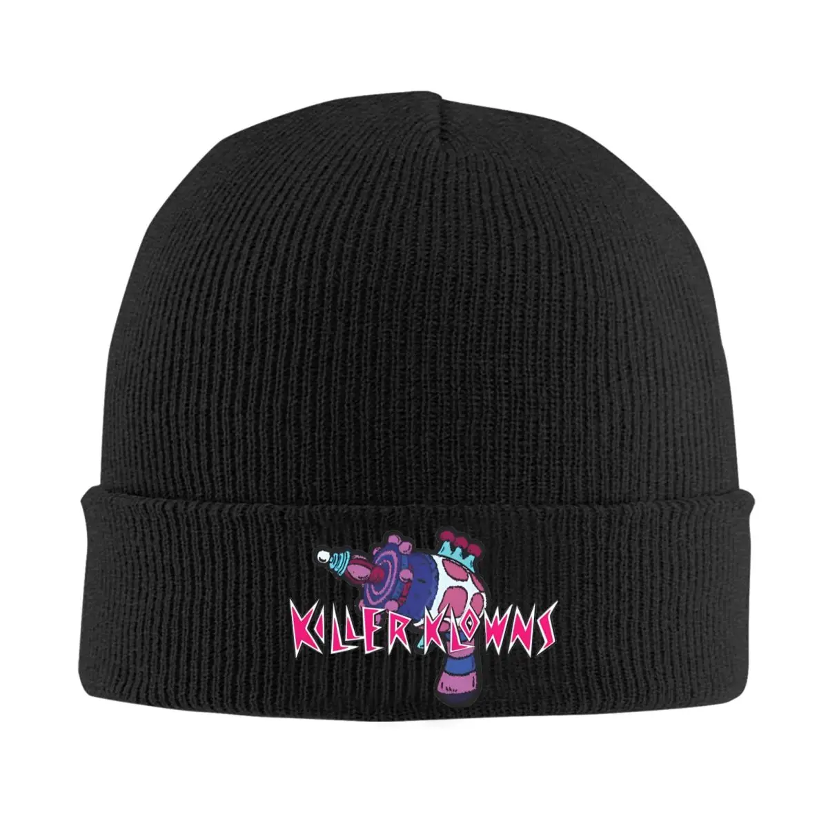 Killer Klowns From Outer Space Beanie Hat PISTOLA Vintage Caps Men Women Unisex Kpop Beanies Autumn Pattern Head Wrap Beanie Hat