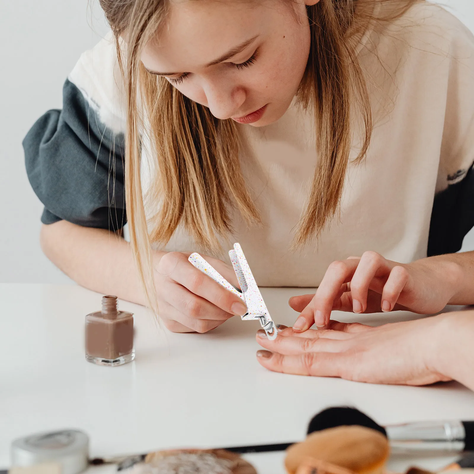 

Stainless Steel Nail Clippers Portable U Shaped Design Professional Nail Trimmer for Thick Toenails Home Salon DIY Manicure Tool