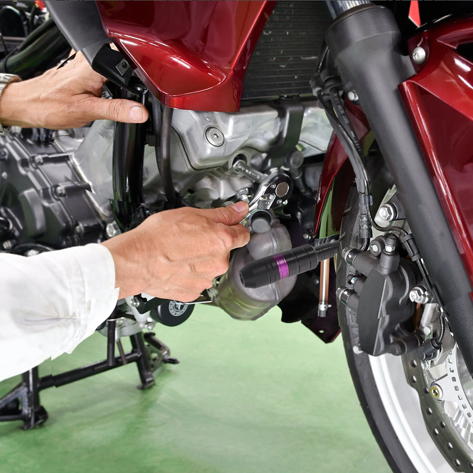 

1 Pair Universal Anti-Crash Frame Sliders Aluminum Exhaust Protection Falling Protector Bar Durable Motorcycle For