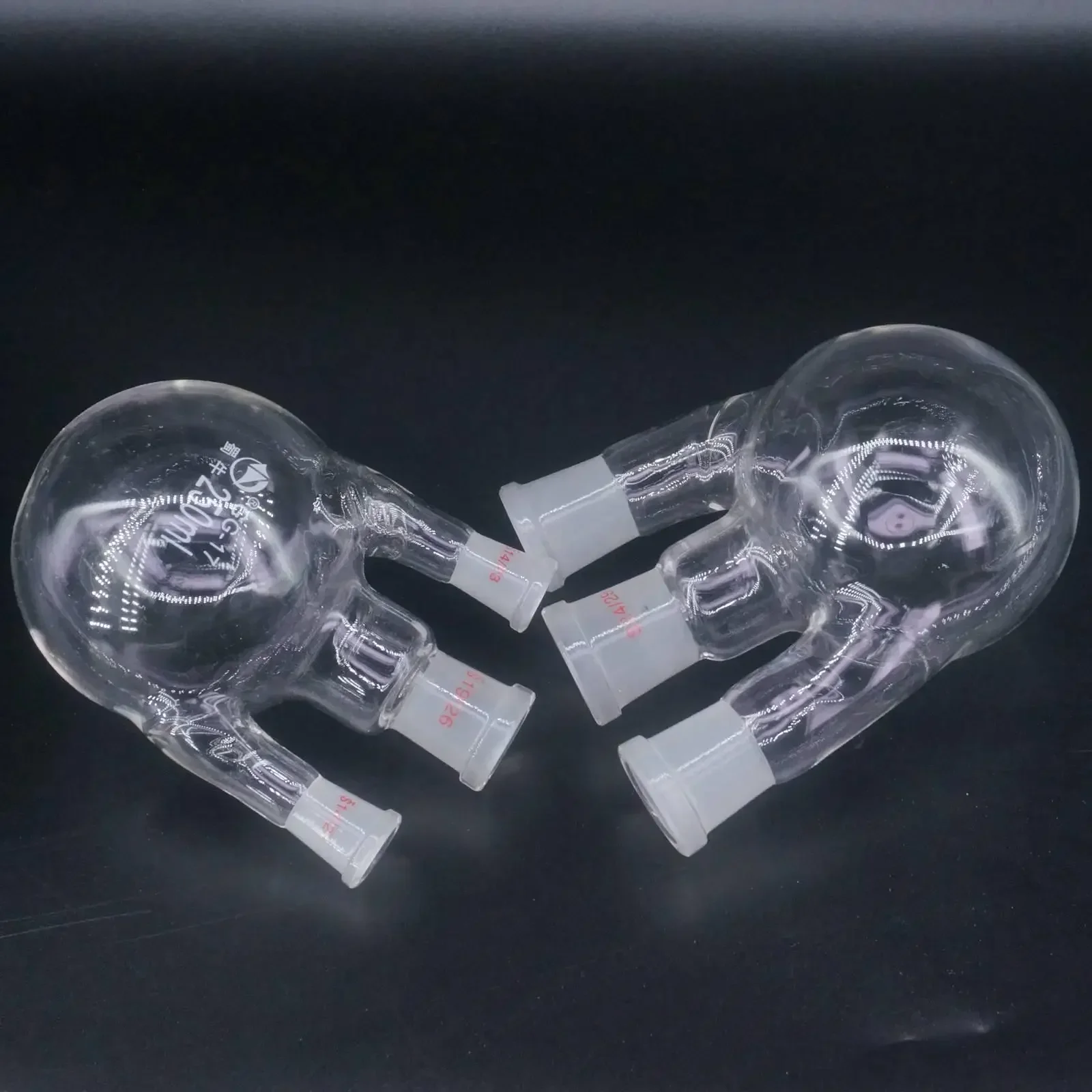 50ml 100ml 150ml 250ml 3-neck 14/23 19/26 24/29 Central/Branch Straight Joint Round Bottom Lab Glass Flask