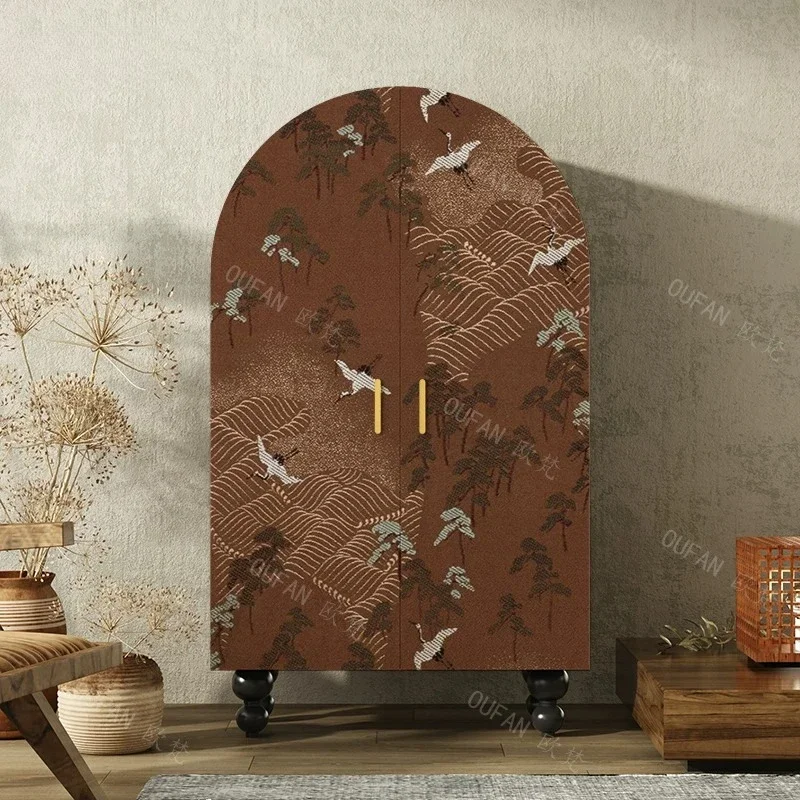 Brown European Wardrobes Hanging Clothes Luxury Space Saving Hotel Organizer Ropero Armable Furniture Home
