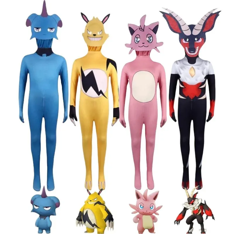 Palworld Kawaii Grizzbolt Incineram Cattiva Depresso Cosplay Game Anime Figure Costume Halloween for Kids Adultsx;8'm6, view 2