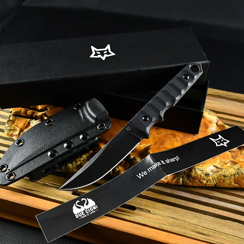 

FX 634 Tactical Straight Knife D2 Steel Blade G10 Handle High-hardness Wilderness Survival Suitable for Outdoor Survival