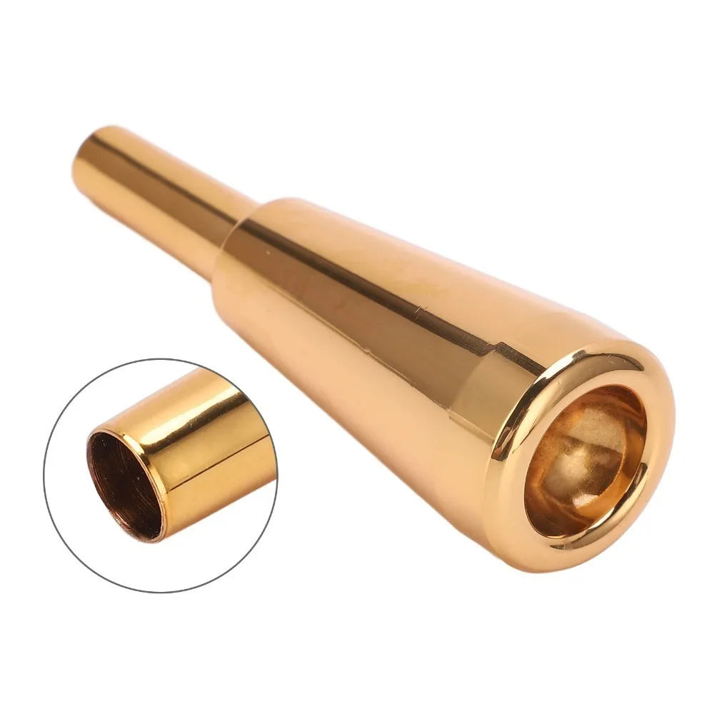 ​Metal Trumpet Mouthpiece​ ​Silver/Gold ​Thicker Heavier ​3C Mouthpiece​ ​Long Lasting Luster ​9.8mm Outer Diameter​