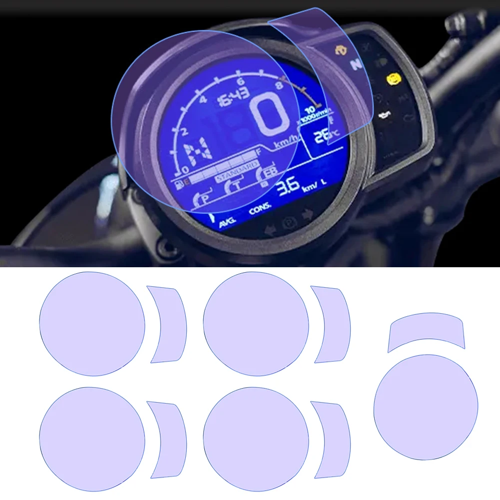 Motorcycle Dashboard Protector Scratch Protection Film Daily Use Night Riding Daily Wear Protection Easy To Clean