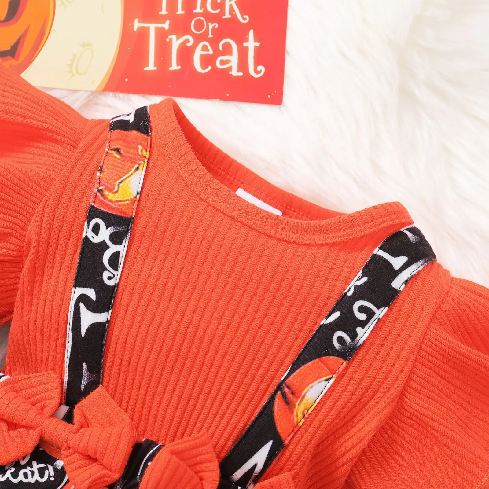 Prowow Baby Halloween Costume Orange Pumpkin Letter Printed Bodysuit For Newborns My First Halloween Baby Rompers Clothes