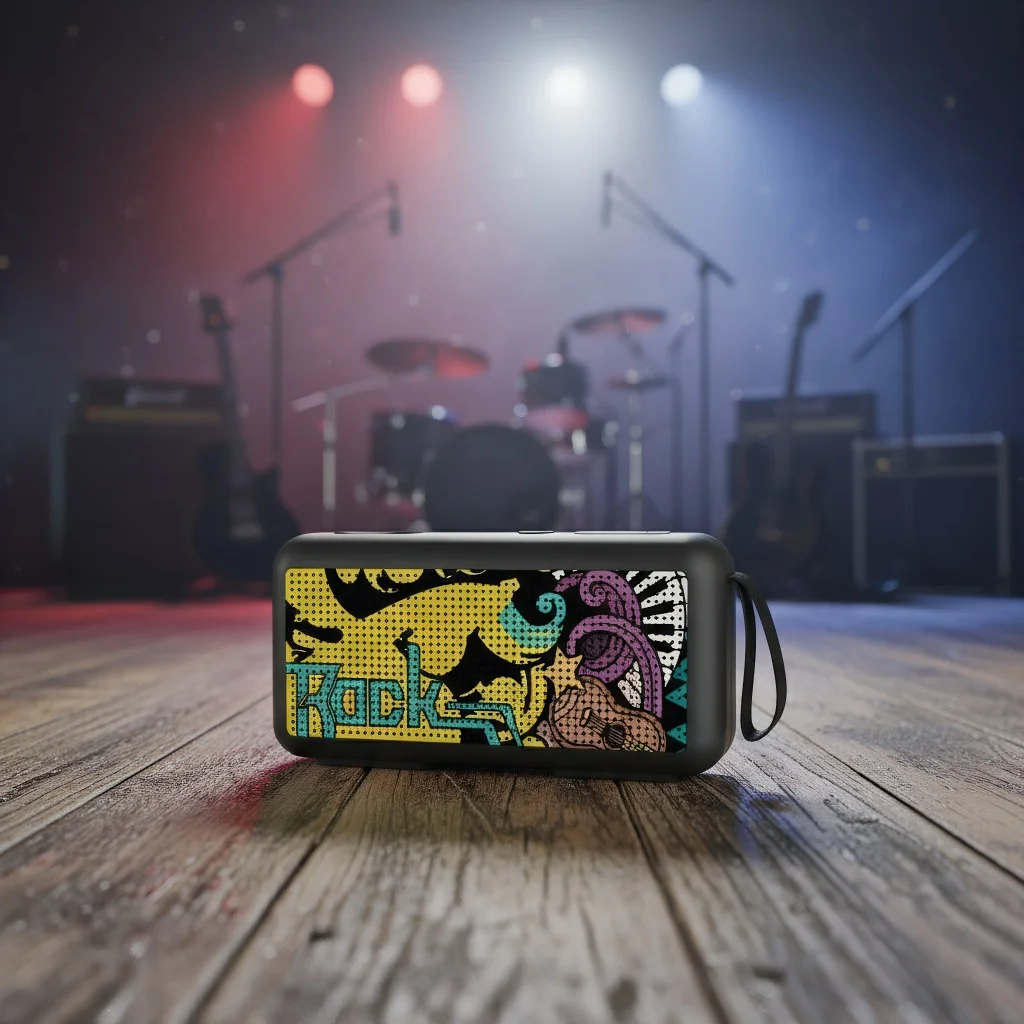 Dustproof Bluetooth Speaker with Dual Drivers & Subwoofer, IP55 Rated Portable Wireless Speaker with 20W Rich Sound and 24-Hour