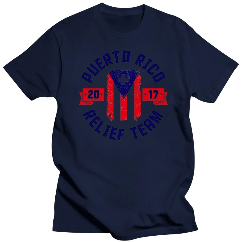 Retro Manateez Men's Puerto Rico Relief Team 2017 Crew Neck Tee Shirt - Donating Profits To Hurricane Survivors In Puerto Rico