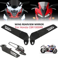 Мотоциклетные зеркала для Honda CBR 1000RR CBR1000RR CBR 1000 RR 2004-2019, регулируемое вращающееся боковое зеркало заднего вида с логотипом