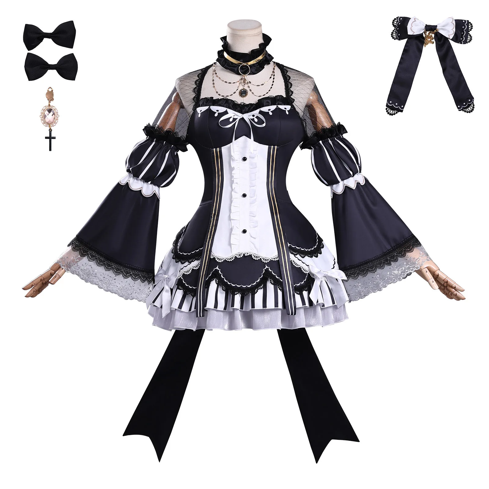 

Magical Girl Witch Trial Saeki Miria Dress Cosplay Costumes Game Character Halloween Costume Performance Clothing for Women