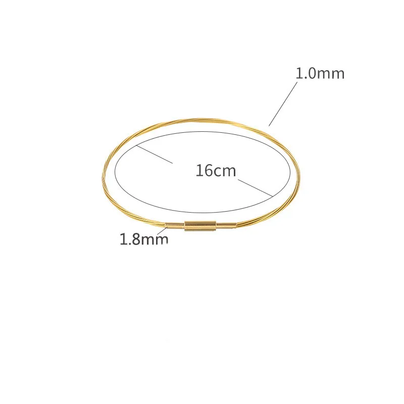 Unique Design Turnbuckle Twisted Wires Shape Bracelets Stainless Steel Gold Plated Daily DIY Jewelry Accessories For Women Gift