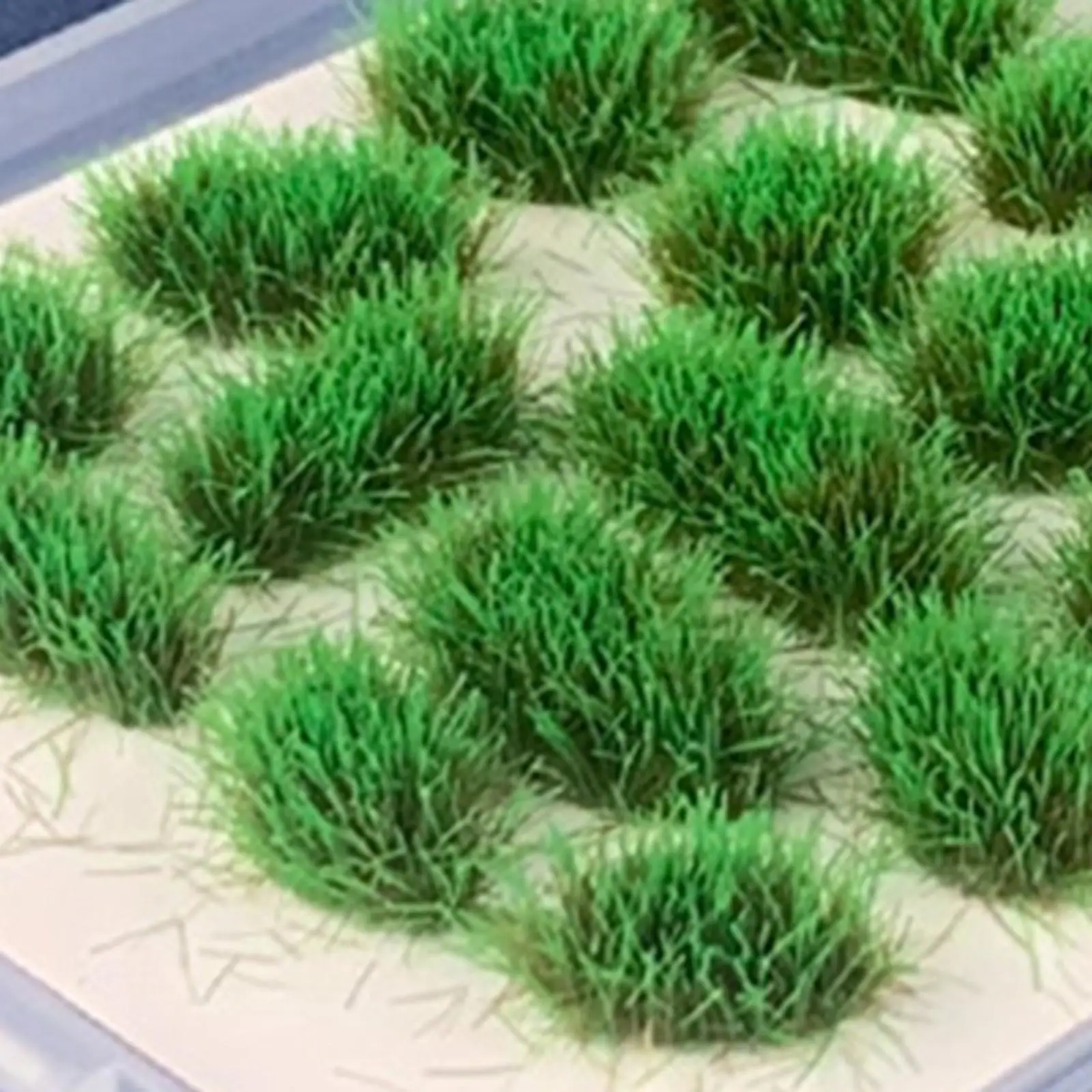 25x conjunto de tufos de grama de cluster grama artificial para cenário de dioramas