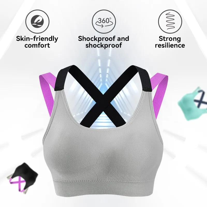 Women Seamless Bra Camisole Tanks Underwear Crop Top L XL Black Green Gray Skin Breathable Sexy Sports Fitness Yoga Casual